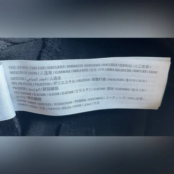 Abercrombie Fitch Faux Leather Women Skinny Pants Size 25 - Picture 9 of 10